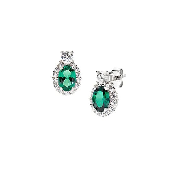 Orecchini Amen Donna Madame in Argento Zircone EMADBBVZ - EMADBBVZ
